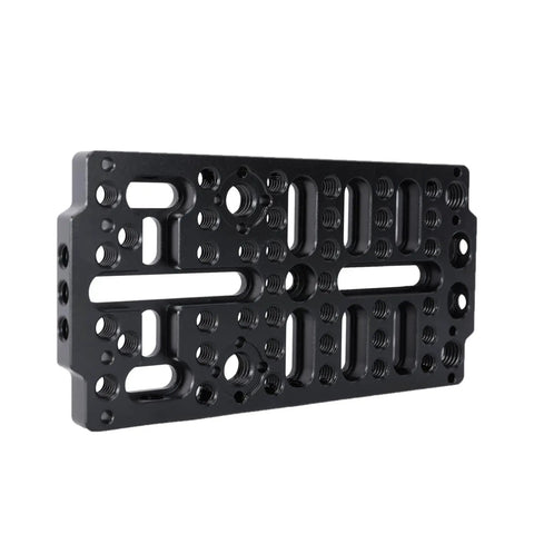 Side view of Universal Cheese Plate Cinema Camera Mounting Plate Fits Sony FX3 FX30 BMPCC 6K Pro URSA Mini And DSLRs Version 3