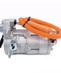 Top Notch Electric HVAC AC Compressor Replacement Pump For Tesla Model 3 And Model Y Rides showing single unit with orange wiring.