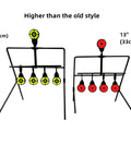 Self Resetting Steel Targets For Pellet Guns And Air Rifles, Durable Backyard Practice Targets with height comparison