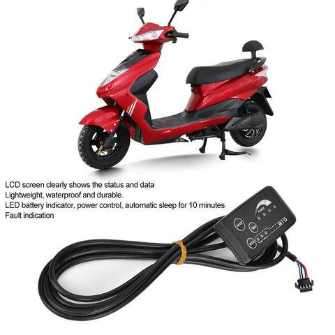 Five Wire 810 LED Display For Electric Bike With Control Panel Ebike Dashboard Readout Replacement Display 810 For Electric Bicycles And Ebikes High Visibility Easy Install Upgrade