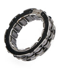Drop-In Ready One Way Starter Clutch Bearing Sprag for Yamaha YZF R1 2004 2008 and YZF R1S Limited Edition 2006 and YZF R1 50th Anniversary Edition 2006 Replacement Durable Abrasion Resistant with Stable Power Transfer Part Number 5VY-15570-00-00 steel ring close-up