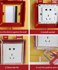 Step-by-step use of Two Pack Emergency Stop Push Button Lockout Cover Kit With Transparent Red Heavy Duty Resin Guard