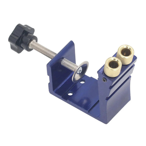 Pocket Hole Jig Kit For Woodworking Handy And Durable Mini Aluminum Alloy Guides clamp detail with guide holes for precise joint setup