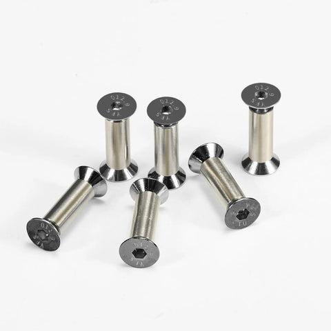10 Packs M4 Hex Flat Head Screws And Rivets For Knife Handle Fixing Bolts Fasteners Kit For Blade Assembly DIY Knife Making Durable Hardware