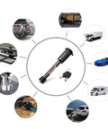 Heavy Duty Five Eighth Inch Hitch Receiver Lock Pin For Two Inch And Two And A Half Inch Hitches Class III And IV No Nonsense Security For Trailer Bike Rack Tow Rope Truck Boat And More 1 Pack, showing a black steel lock pin with keys.
