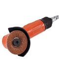 Real Deal Air Powered Angle Grinder And Die Tool For Precision Metal Cutting Lightweight pneumatic angle grinder with grinding wheel.