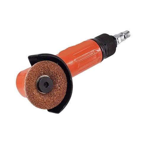 Real Deal Air Powered Angle Grinder And Die Tool For Precision Metal Cutting Lightweight pneumatic angle grinder with grinding wheel.