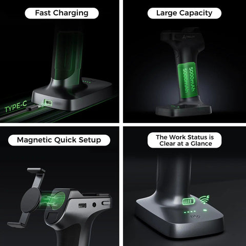 Slick WiFi 6 Wireless Screen Mirroring Adapter For 3D Scanners With Smartphone App Compatibility, High Capacity Fast Charging Hub, Killer Lightweight Design For No Sweat On The Go Connectivity And Smooth Daily Runs