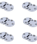 Zinc Alloy Flip Hinge 6 Pack 46 x 29mm 3.8mm Thick 90 Degree Folding Butt Hinge displayed on white background