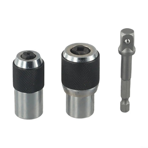 Heavy Duty 3 Piece Tap Extractor Socket Kit With Adjustable Jaws For M3 To M12 Broken Tap Removal In Tight Spaces Chrome Steel Driver Adapter, 3pc