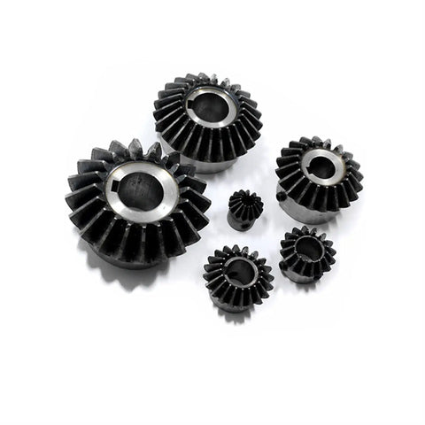 Beefed-Up Bevel Gear Set 90 Degree 2 Module 20T 25T 30T With Keyway 12mm Bore Carbon Steel Pinion for Mechanical Drive Systems