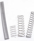 Extension Compression Springs Kit With Pro Grade Spring Steel Rectangular Wire Springs, varying sizes on white background