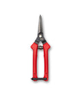 Ultra Lightweight Micro Tip Harvesting Snips For Herbs Flowers Veggies With 65g Weight, Spring Action And Safety Lock, HRC60 Steel Blades, Made In Japan Pruning Scissors with red handles