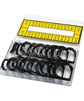 180 Pcs O Ring Watch Gasket Kit Rubber Seals Set Assorted Sizes For Back Cover And Water Resistant Seal Replacement Watch Repair Pro Grade Gear