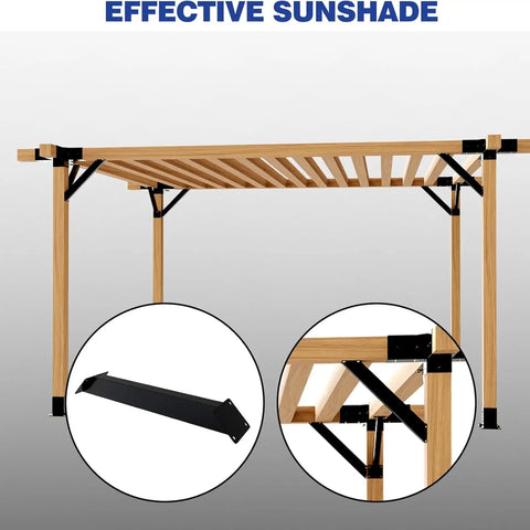 Heavy Duty 45 Degree Angle Support Bracket Kit For Wood Structures And Pergolas Four Pack Weather Resistant Corner Braces Inside Joint Perfect For Gazebos Treehouses Cabins Patios And Other Outdoor Wooden Builds