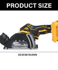 20V Cordless Mini Angle Grinder And Portable Rotary Polisher Built Like A Tank For Everyday Hustle showing 25.5cm size and design details.