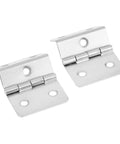 Two Pack Folded Kitchen Cabinet Door Hinges For Jewelry Boxes and Furniture Fittings with Five Holes Drawer Mounts