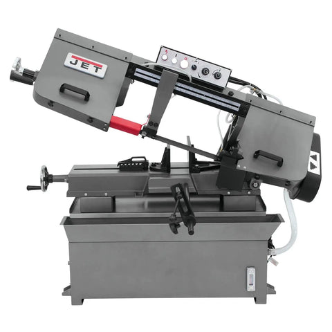 9 By 16 Inch Metal Cutting Horizontal Band Saw With 1.5 HP Motor 115 Or 230V Single Phase Built For Tough Materials And Workhorse Performance Self Propelled Blade Brush Extends Blade Life