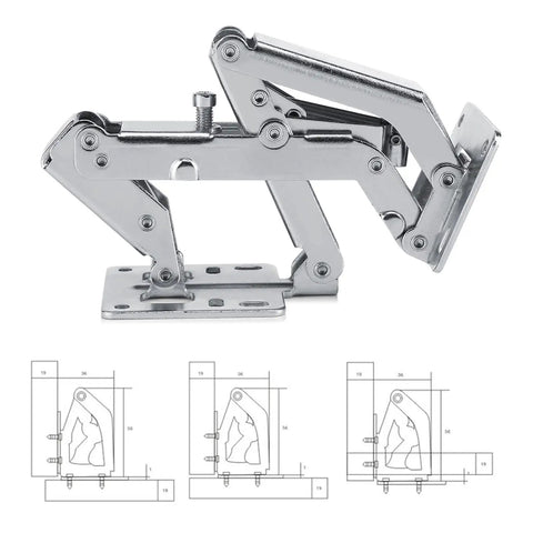 Two Pack 170 Degree Cabinet Door Hydraulic Hinges With Screws Soft Close For Thick Panel Wardrobe Hardware, steel construction