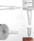 Heavy Duty 100 Ml Plastic Syringes Two Pack With Slick Catheter Tips for accurate measurements and easy dispensing.