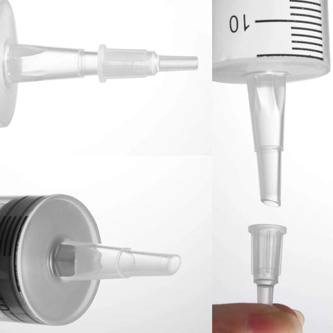 Heavy Duty 100 Ml Plastic Syringes Two Pack With Slick Catheter Tips for accurate measurements and easy dispensing.