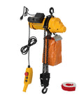 Beefy 1100 Lb Electric Chain Hoist With 15 Ft Lifting Height And 120V Single Phase Overhead Crane G100 Chain And 10 Ft Wired Remote