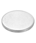 Stainless Steel Round Disc Blanks 30mm Diameter 4mm Thick Engraving Ready 12 Pack Great For Jewelry Tags Keychains Badges DIY Crafts Personalized Signs And Metal Art Projects, shown at angle