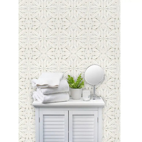 Custom Printed Symmetrical Vinyl Wallpaper Featuring Bottom Line Tough Leather Texture tailored for busy offices and hotels.