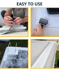 Application of Butyl Tape For RV Roof Sealant 4 Inch By 16 Foot Waterproof Repair Tape on campers and trailers