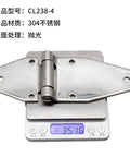 Top Shelf 304 Stainless Steel Industrial Hinge Tough As Nails Engineering Polished Mirror Finish For Tool Chests And Control Cabinets, 304 stainless steel, 3x2.5 inches.
