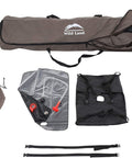 Portable Camping Shower Tent With Changing Room And Storage Bag, Quick Setup With Telescoping Poles, Weatherproof 800mm PU Coated Fabric components