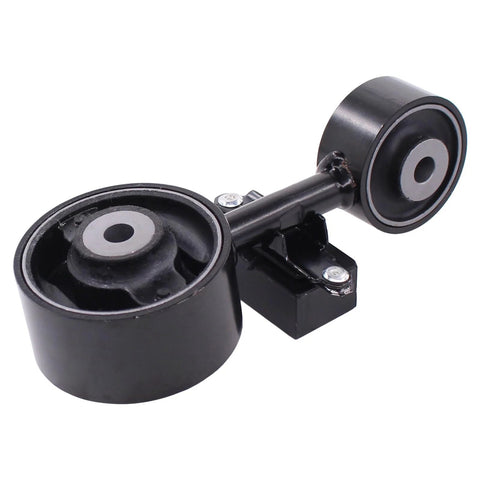Beefed Up Torque Strut Mount Front Right Engine Mount Replacement for Toyota Camry 2.4L 2007-2011, metal with rubber, close-up view.