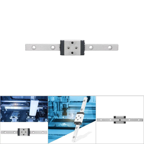 Compact Linear Guide Rail With Slider Block Carriage 75mm Stainless Steel 440C CNC Linear Motion System