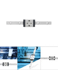 Miniature Linear Guide Rail with Lengthened Slider Block Carriage, LML5H - 75-1R CNC Linear Motion System 75mm Stainless Steel 440C Rail