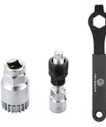 Bike Crank Extractor And Bottom Bracket Remover With Spanner Wrench, Durable Carbon Steel Bicycle Repair Tool Kit, Rubber Grip