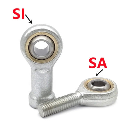 Tough As Nails Metric Rod End Joint Bearings Forged From Corrosion Resistant Steel For Heavy Duty Steering and Suspension Upgrades Delivered With Smooth Rolling Action showing two steel bearings.