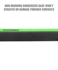 36 Piece Magnetic Hex Bit Holder Kit with non-marring rubberized base showing green and black design for scratch-free use.