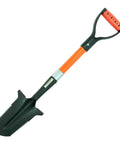 Heavy Duty 29 Inch Double Serrated Shovel With 4x8 Blade Beefy Yet Light At Under 3 Pounds Solid Center Spine For Rigidity Large Ergonomic Steps