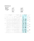 Dimensions list for Top Shelf 10 Pack MF93 Flanged Bearings Featuring ABEC 3 Grade Precision in chrome steel.