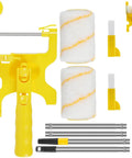 Yellow Paint Edger Roller Brush Kit With Extension Pole To Cut Clean Wall Lines Skip The Painter Tape And Save Your Sanity This Quick Set Up Gives You Crisp Trim Edges Without Any Hassle Or Mess When Touching Up Rooms Today, includes roller, steel pole, and foam rollers.