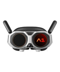 Close-up of immersive goggles from Infinity Bundle 8K 360 Degree Foldable Drone With Immersive Goggles, featuring dual antennas.
