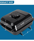 Heavy Duty Gas Fuel Tank Replacement For 208cc 163cc 5HP 6.5HP OHV Engines with measurements shown on durable steel body