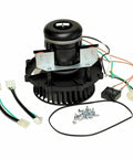 Straight Swap Furnace Draft Inducer Blower Motor Solid Replacement For Gas Heating Gear with connectors and screws.