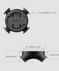 Two Pack Stem Mount For Wahoo ELEMNT Bike Computers Fits ROAM BOLT MINI And More Includes Eight Elastic Straps dimensions shown