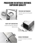 304 Stainless Steel Square Tube Clamps Three Quarter Inch By Three Quarter Inch U Shaped Brackets precision details