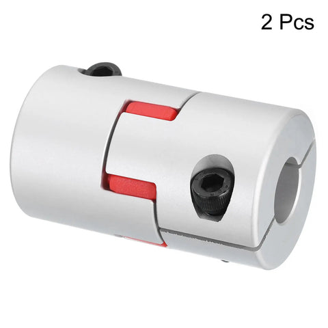 Flexible Plum Shaft Coupling 16mm To 16mm Aluminum Motor Connector Spider Style For 3D Printer CNC Machine, 2 Pack