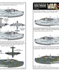 One To Seventy Two Scale Mk I Sunderland Decal Set For Model Aircraft Hobbyists And Plane Nerds, Multicolor Water Slide Decals