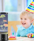 Child at birthday party with Jellyfish Lamp With 16 Color Changing Lights And Remote Control as vibrant room decor