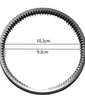 36T Gear With Clutch For Electric Bike Motor, 38mm Outer Diameter Solid Spur Gear Set, argent and white finish gear view