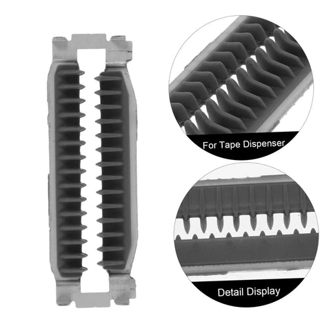 Automatic Tape Cutter Baffle Plate Replacement For Tape Dispensers Universal Compatibility Spare Part For Packaging And Shipping Tasks Easy Install Reduces Manual Adjustments And Downtime Craft And Shipping Tape Ready close-up metal plastic insert